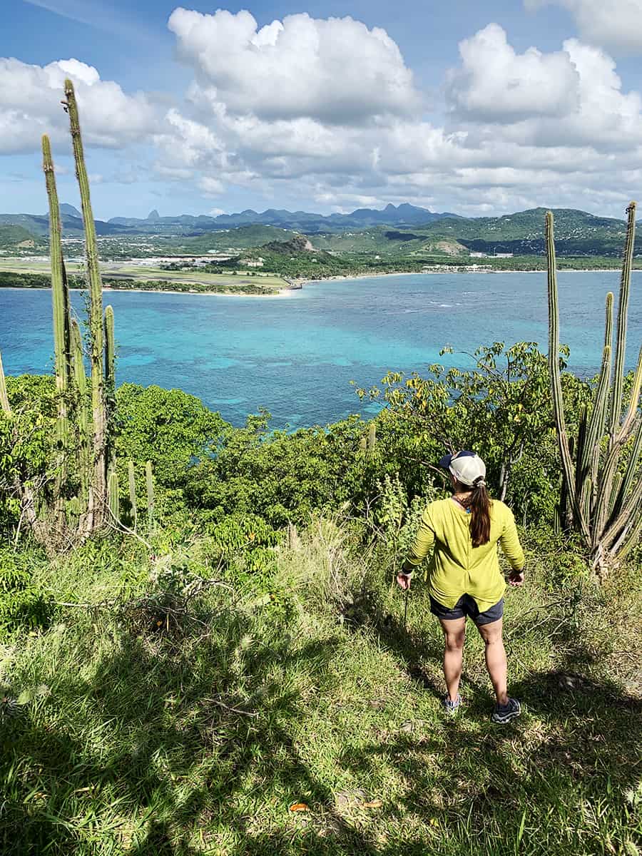 View of southern St Lucia from Maria Islands Nature Rerserve